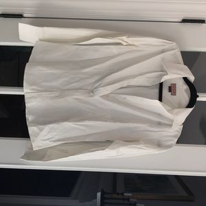 White chevron dress shirt
